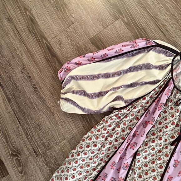 RHODE Pink and Cream Patterned Dress - Picture 2 of 11